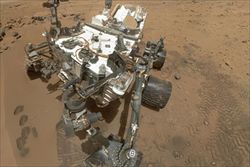 Il robot Curiosity su Marte (Nasa).