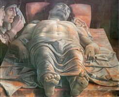 "Cristo morto" di Andrea Mantegna (Marka).