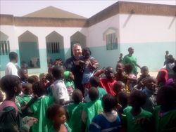 Roberto Schiavone dell’Associazione Humanitas a Darou Rahma, in Senegal.