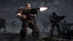 Un'immagine da "Gears of War 3", uno tra i giochi esaminati da Bissell.