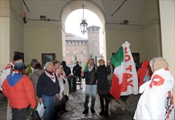Una manifestazione No Tav nel cuore di Torino. Foto di Tonino Di Marco/Ansa.