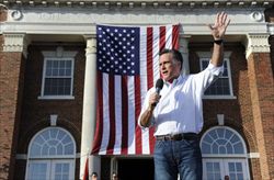 Mitt Romney nello Stato del Missouri (Reuters).