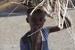 Un bambino dell'etnia samburu.