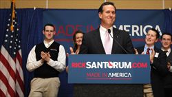 Rick Santorum in Louisiana (Reuters).