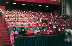 Una sessione del concilio Vaticano II.