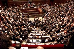 Parlamento in seduta comune (foto: Ansa).
