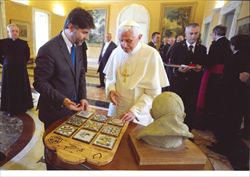 Andrea Olivero con papa Benedetto XVI. 