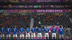 Un'inquadratura dal videogioco dedicato ai prosimi Europei di calcio