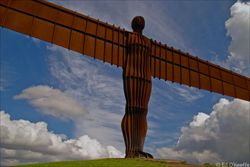 L'Angel of the Nord, a Gateshead, in Inghilterra.