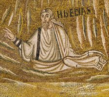 Il profeta Elia, mosaico absidale. Ravenna, Sant'Apollinare in Classe.