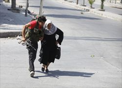 Un'immagine degli scontri ad Aleppo (Reuters).