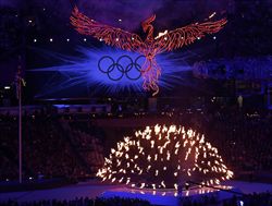 la cerimonia di chiusra di Londra 2012.