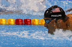 Il nuotatore statunitense Michael Phelps (Reuters).