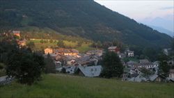 Una veduta del Comune di Etroubles (Aosta).