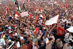 I sostenitori della Fratellanza Musulmana, giugno 2012. (Ansa)