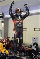 Sebastian Vettel, vincitore sul circuito di Singapore (Ansa).