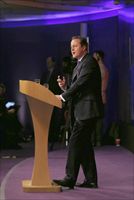 David Cameron, durante il suo intervento sul ruolo della Gran Bretagna in Europa (Reuters).