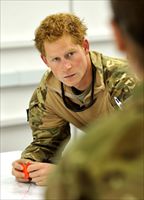 Il principe Harry durante la sua esperienza nell'esercito inglese (Reuters).