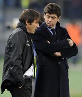Antonio Conte e Andrea Agnelli, rispettivamente tecnico e presidente della Juventus (Ansa).