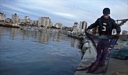 Il porto di Gaza (Foto Siccardi-Sync).