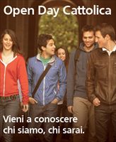 La locandina dell'Open Day all'Università Cattolica, dal prossimo 18 febbraio.