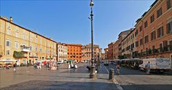 Piazza Navona, a Roma, cara a Luca Barbarossa.