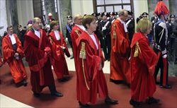 Inaugurazione dell'anno giudiziario (Ansa).