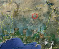 Nella mappa lo stato di Bauchi, in Nigeria, teatro del rapimento di sette stranieri, tra cui Silvano Trevisan, tutti dipendenti di una società di costruzione libanese, la Setraco, ad opera di un commando armato (Ansa).