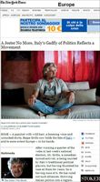 Un articolo del new York Times dedicato a Beppe Grillo e al suo movimento.