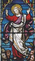 Gesù appare ai discepoli , vetrata, St. Mildred, Tenterden (Kent).