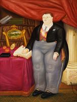 I personaggi tondi e pingui di Botero costituiscono una rappresentazione iconografica della stupidità (Corbis).