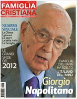 La copertina n.1/2012 che celebra Napolitano come l' "Uomo dell'anno 2012".